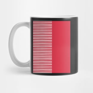 Red and white stripes effect Mug